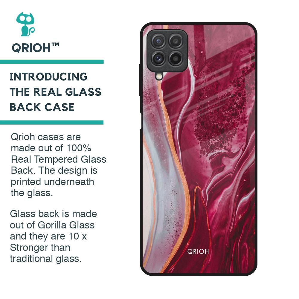 Crimson Ruby Glass Case for Samsung Galaxy A22