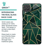 Abstract Green Glass Case For Samsung Galaxy A22