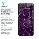 Geometric Purple Glass Case For Samsung Galaxy A22