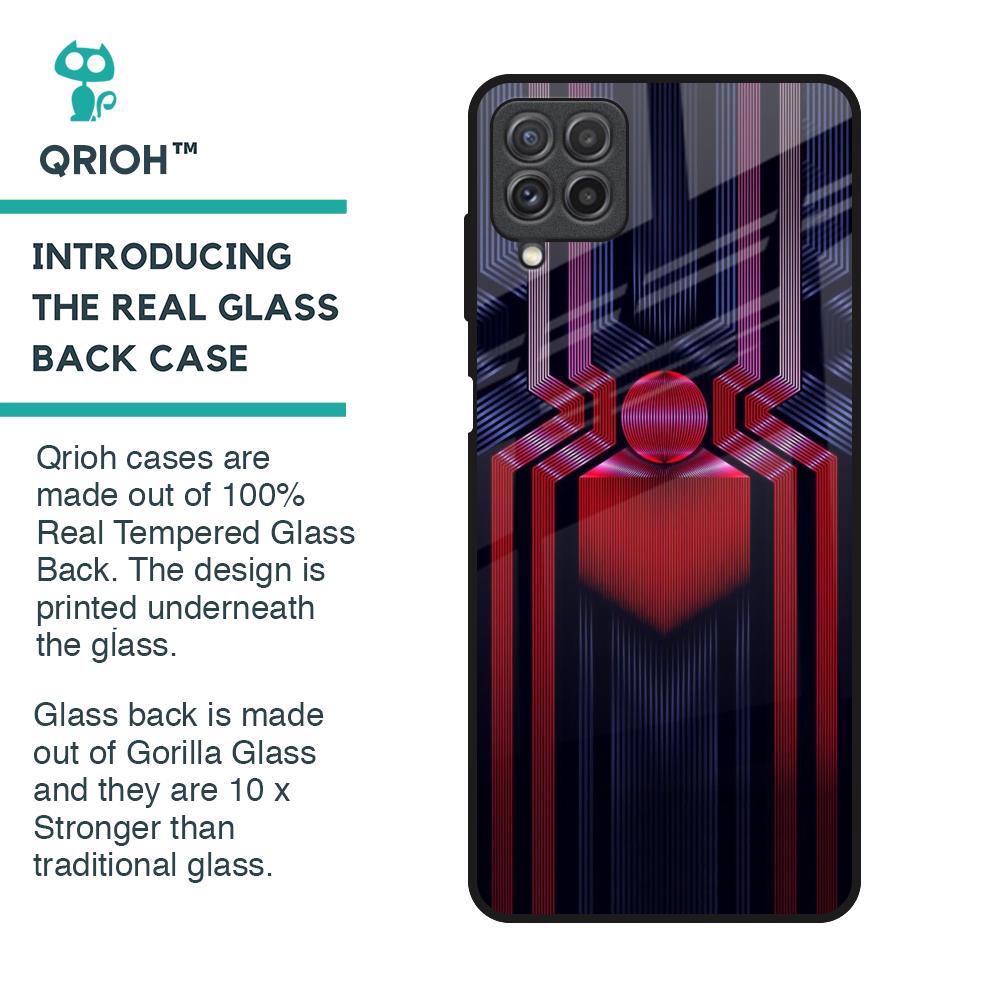 Super Art Logo Glass Case For Samsung Galaxy A22