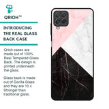 Marble Collage Art Glass Case For Samsung Galaxy A22