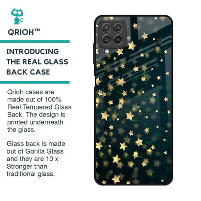 Dazzling Stars Glass Case For Samsung Galaxy A22
