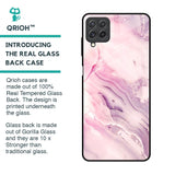 Diamond Pink Gradient Glass Case For Samsung Galaxy A22