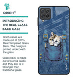 Kitty In Pocket Glass Case For Samsung Galaxy A22