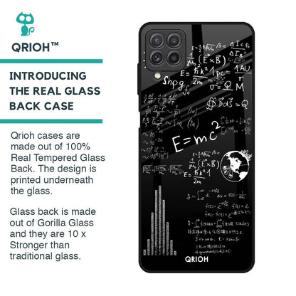 Funny Math Glass Case for Samsung Galaxy A22