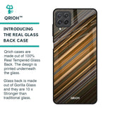 Diagonal Slash Pattern Glass Case for Samsung Galaxy A22