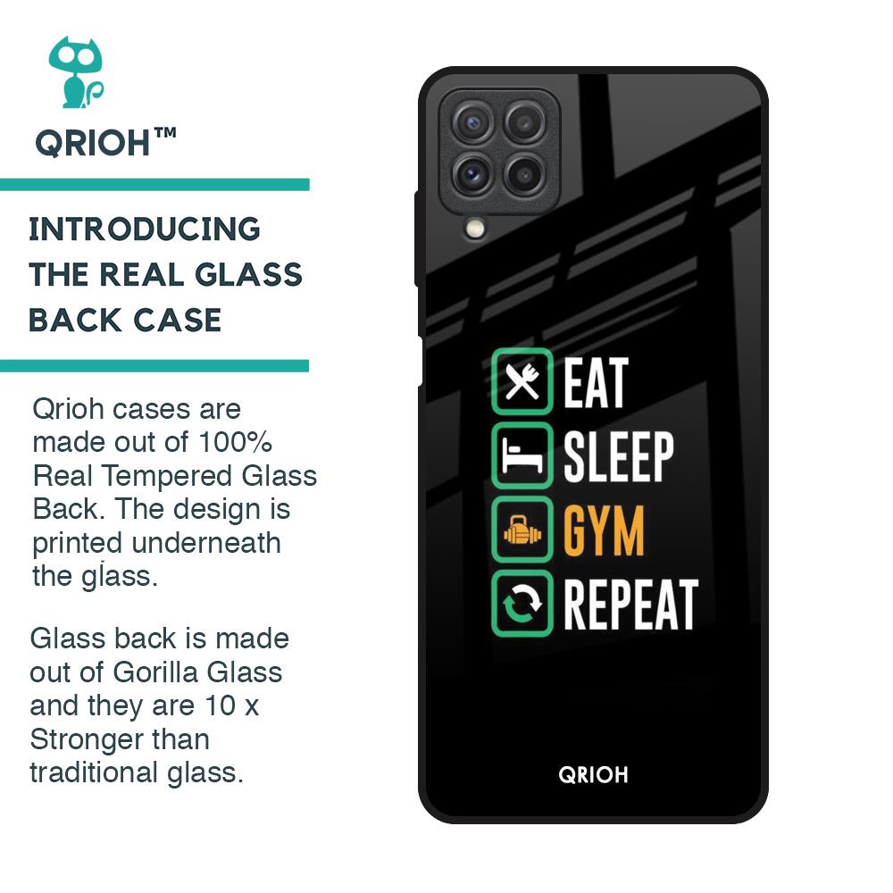 Daily Routine Glass Case for Samsung Galaxy A22