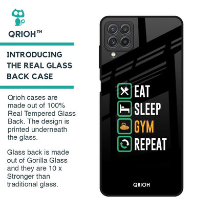 Daily Routine Glass Case for Samsung Galaxy A22