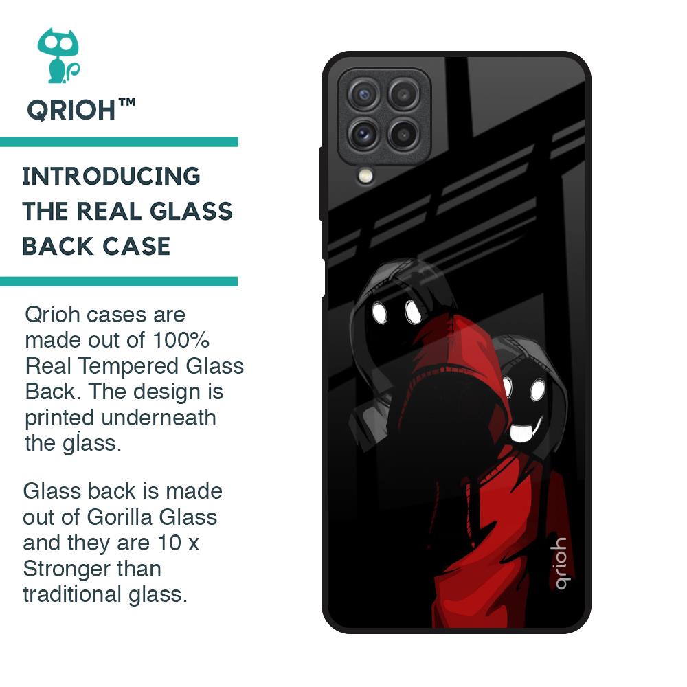Shadow Character Glass Case for Samsung Galaxy A22
