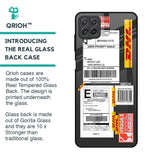 Cool Barcode Label Glass Case For Samsung Galaxy A22