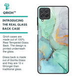 Green Marble Glass Case for Samsung Galaxy A22