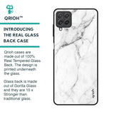Modern White Marble Glass Case for Samsung Galaxy A22