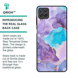 Alcohol ink Marble Glass Case for Samsung Galaxy A22