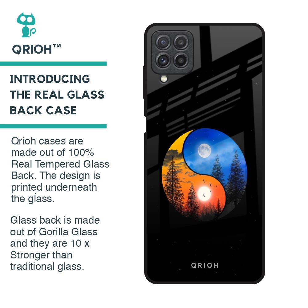 Yin Yang Balance Glass Case for Samsung Galaxy A22