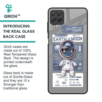 Space Flight Pass Glass Case for Samsung Galaxy A22