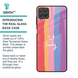 Lucky Abstract Glass Case for Samsung Galaxy A22