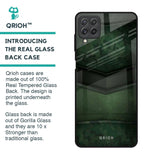 Green Leather Glass Case for Samsung Galaxy A22