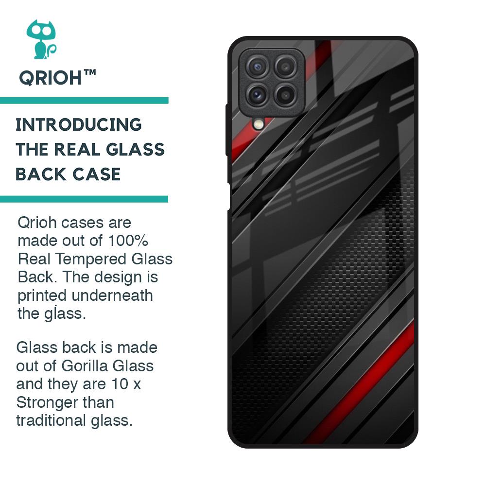 Modern Abstract Glass Case for Samsung Galaxy A22