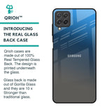 Blue Grey Ombre Glass Case for Samsung Galaxy A22