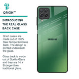 Green Grunge Texture Glass Case for Samsung Galaxy A22