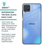 Vibrant Blue Texture Glass Case for Samsung Galaxy A22