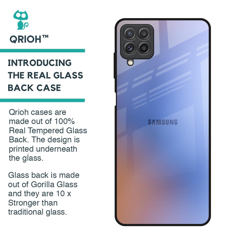 Blue Aura Glass Case for Samsung Galaxy A22