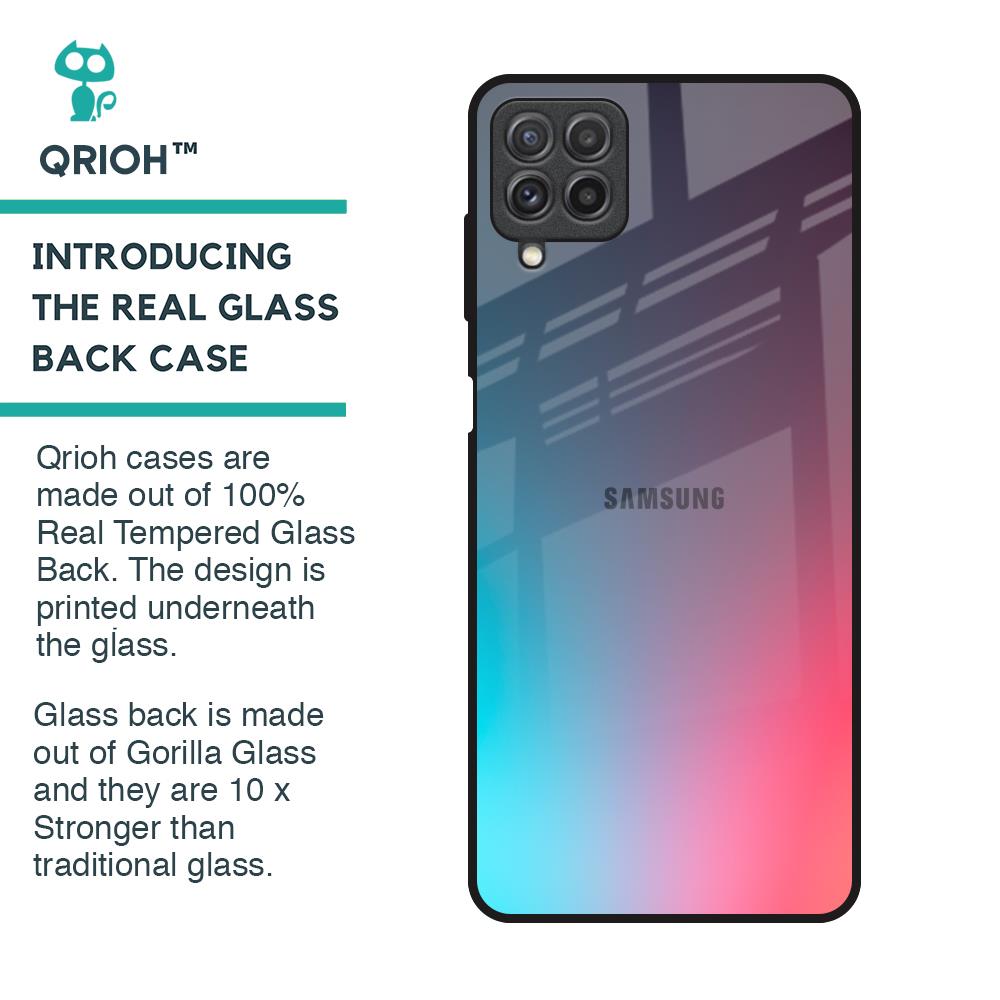 Rainbow Laser Glass Case for Samsung Galaxy A22