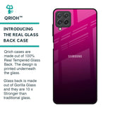 Purple Ombre Pattern Glass Case for Samsung Galaxy A22