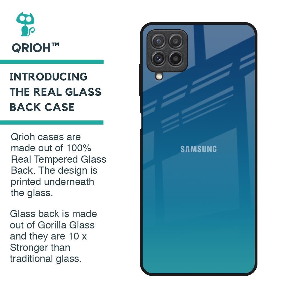 Celestial Blue Glass Case For Samsung Galaxy A22