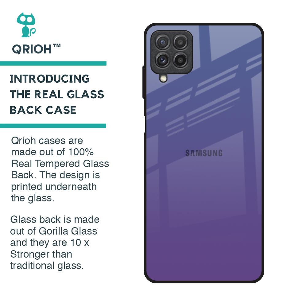 Indigo Pastel Glass Case For Samsung Galaxy A22