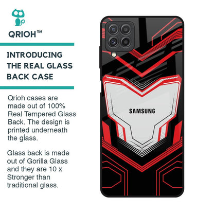 Quantum Suit Glass Case For Samsung Galaxy A22