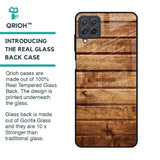 Wooden Planks Glass Case for Samsung Galaxy A22