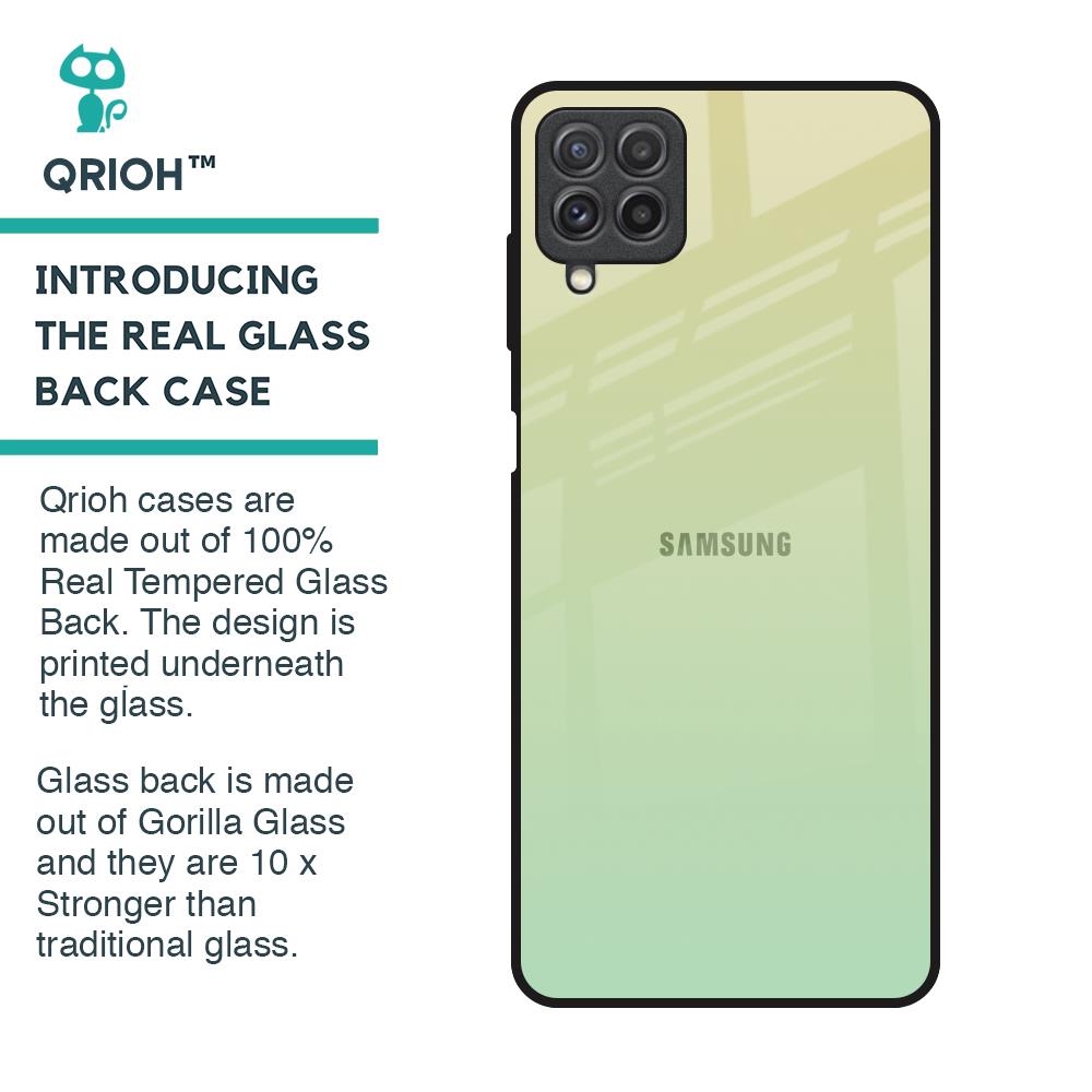 Mint Green Gradient Glass Case for Samsung Galaxy A22