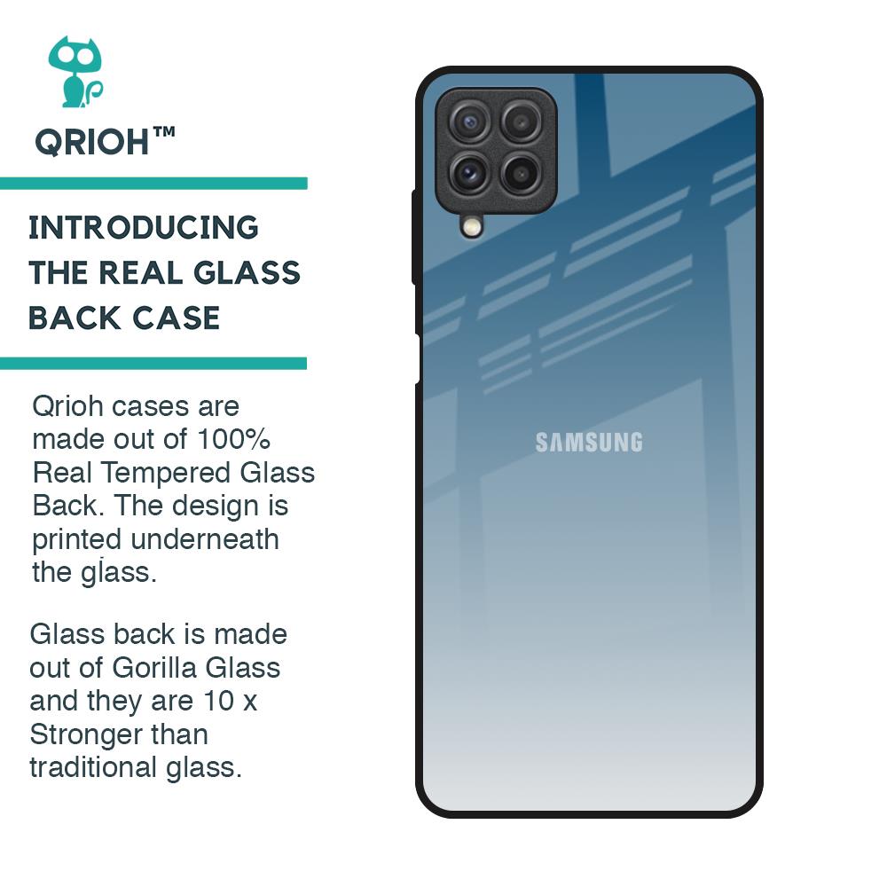 Deep Sea Space Glass Case for Samsung Galaxy A22
