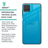 Blue Aqua Glass Case for Samsung Galaxy A22