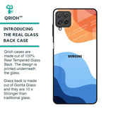 Wavy Color Pattern Glass Case for Samsung Galaxy A22