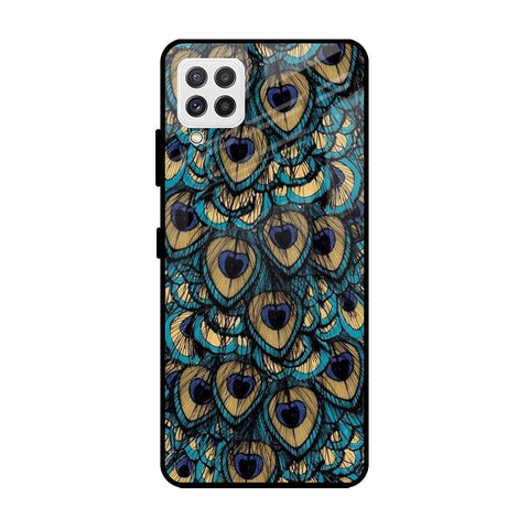 Peacock Feathers Samsung Galaxy A22 Glass Cases & Covers Online