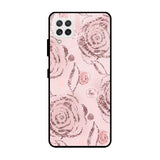 Shimmer Roses Samsung Galaxy A22 Glass Cases & Covers Online