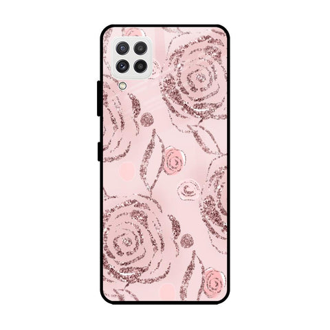 Shimmer Roses Samsung Galaxy A22 Glass Cases & Covers Online