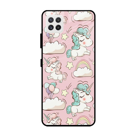 Balloon Unicorn Samsung Galaxy A22 Glass Cases & Covers Online