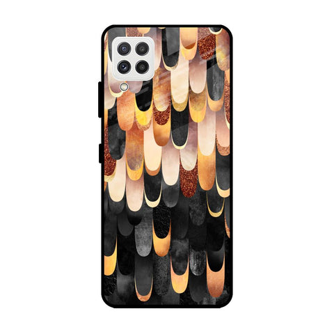 Bronze Abstract Samsung Galaxy A22 Glass Cases & Covers Online