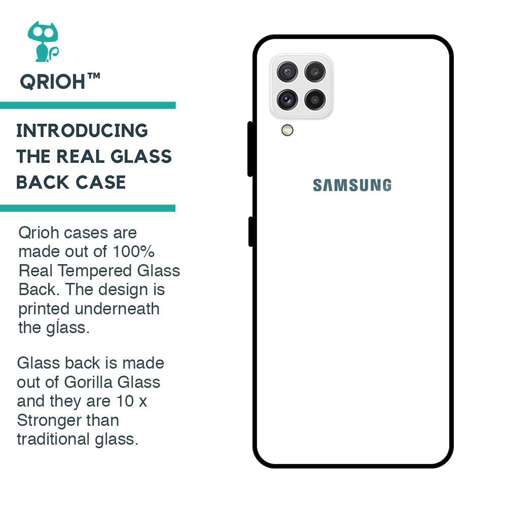 Arctic White Glass Case for Samsung Galaxy A22