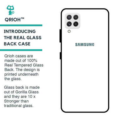 Arctic White Glass Case for Samsung Galaxy A22