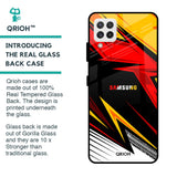 Race Jersey Pattern Glass Case For Samsung Galaxy A22