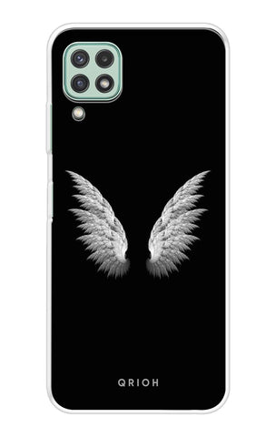 White Angel Wings Samsung Galaxy A22 Back Cover