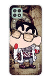 Nerdy Shinchan Samsung Galaxy A22 Back Cover