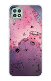 Space Doodles Art Samsung Galaxy A22 Back Cover