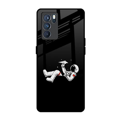 Space Traveller Oppo Reno6 Glass Back Cover Online
