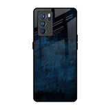 Dark Blue Grunge Oppo Reno6 Glass Back Cover Online