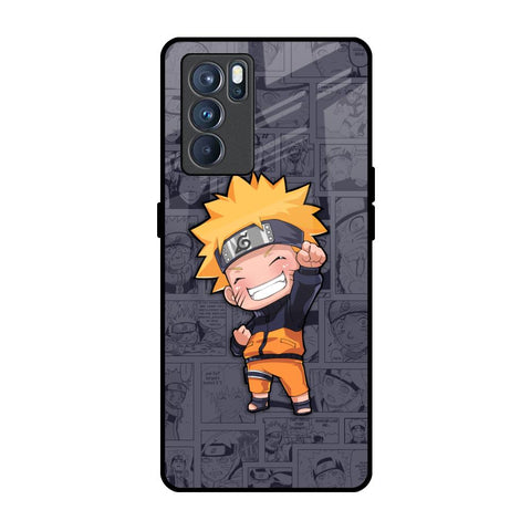 Orange Chubby Oppo Reno6 Glass Back Cover Online